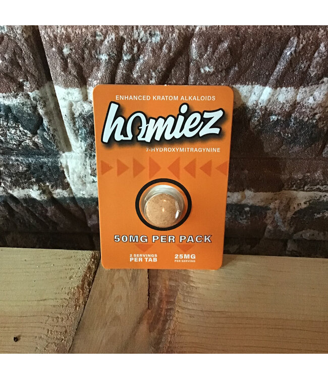 Homiez Enhanced Kratom Alkaloids 50mg 1 Tablet