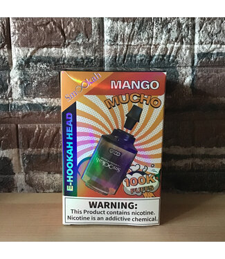Smookah Smookah 2n1 Disposable Hookah Head 100k Mango Mucho