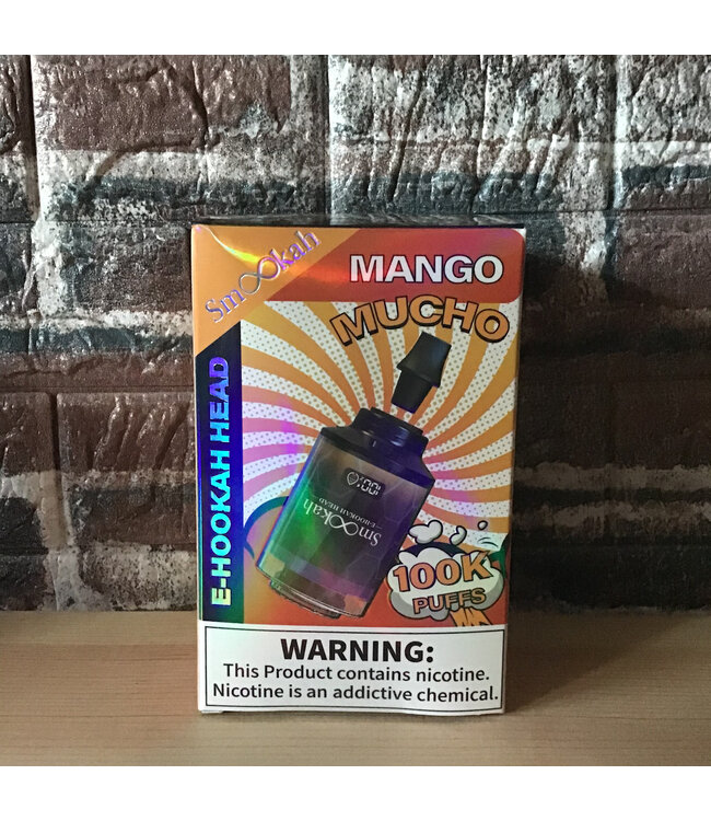 Smookah 2n1 Disposable Hookah Head 100k Mango Mucho