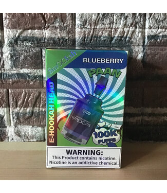 Smookah Smookah 2n1 Disposable Hookah Head 100k Blueberry Paan