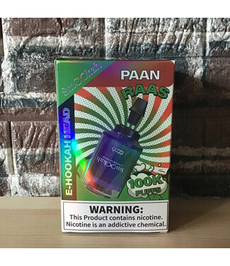 Smookah Smookah 2n1 Disposable Hookah Head 100k Paan Raas