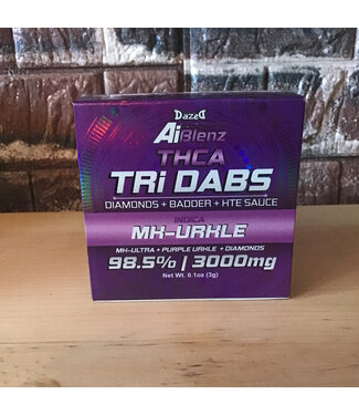 Dazed Dazed THCA Tri Dabs Diamonds/Badder/HTE Sauce Indica MK-Urkle