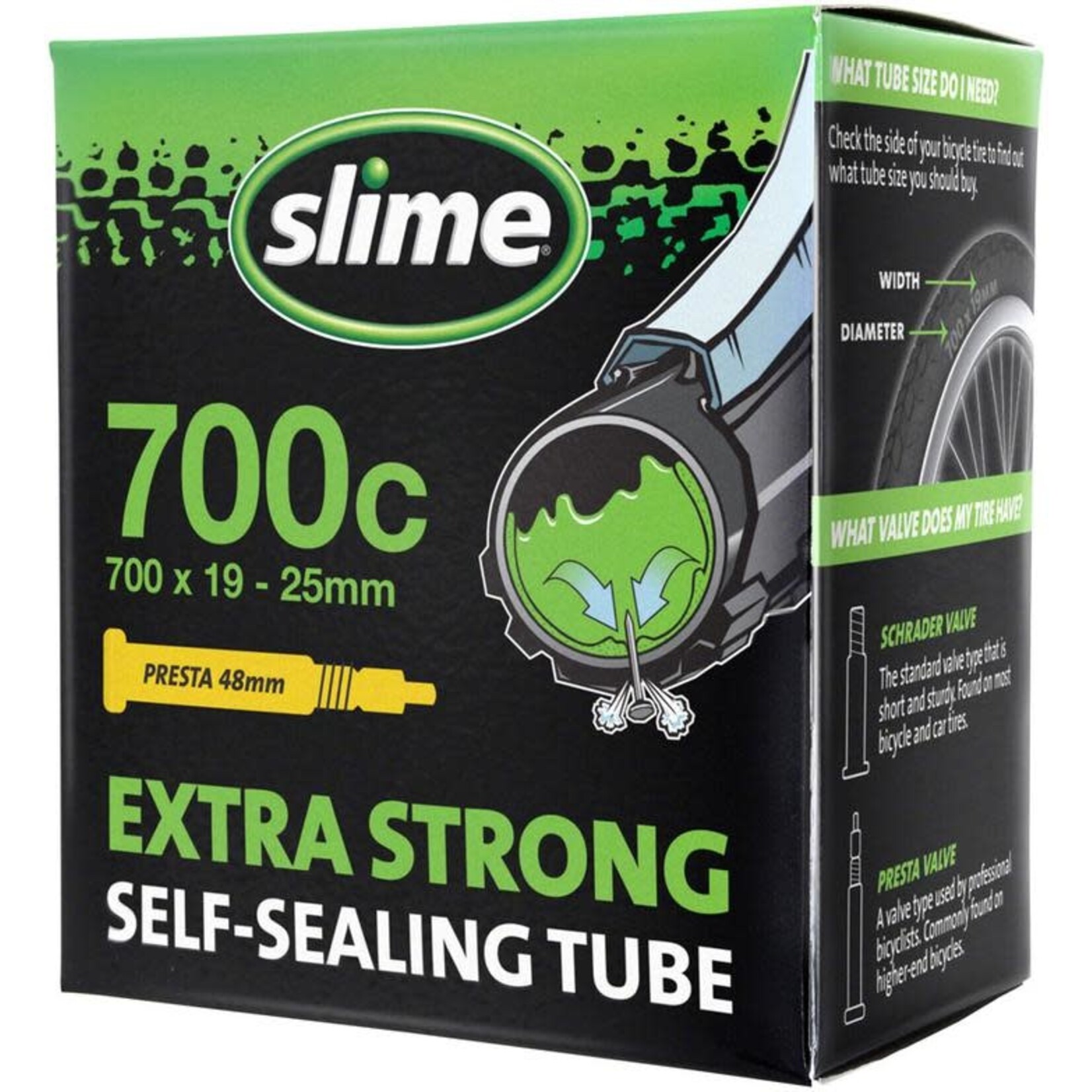 SLIME TUBE SLIME 700x19/25 48mmPV