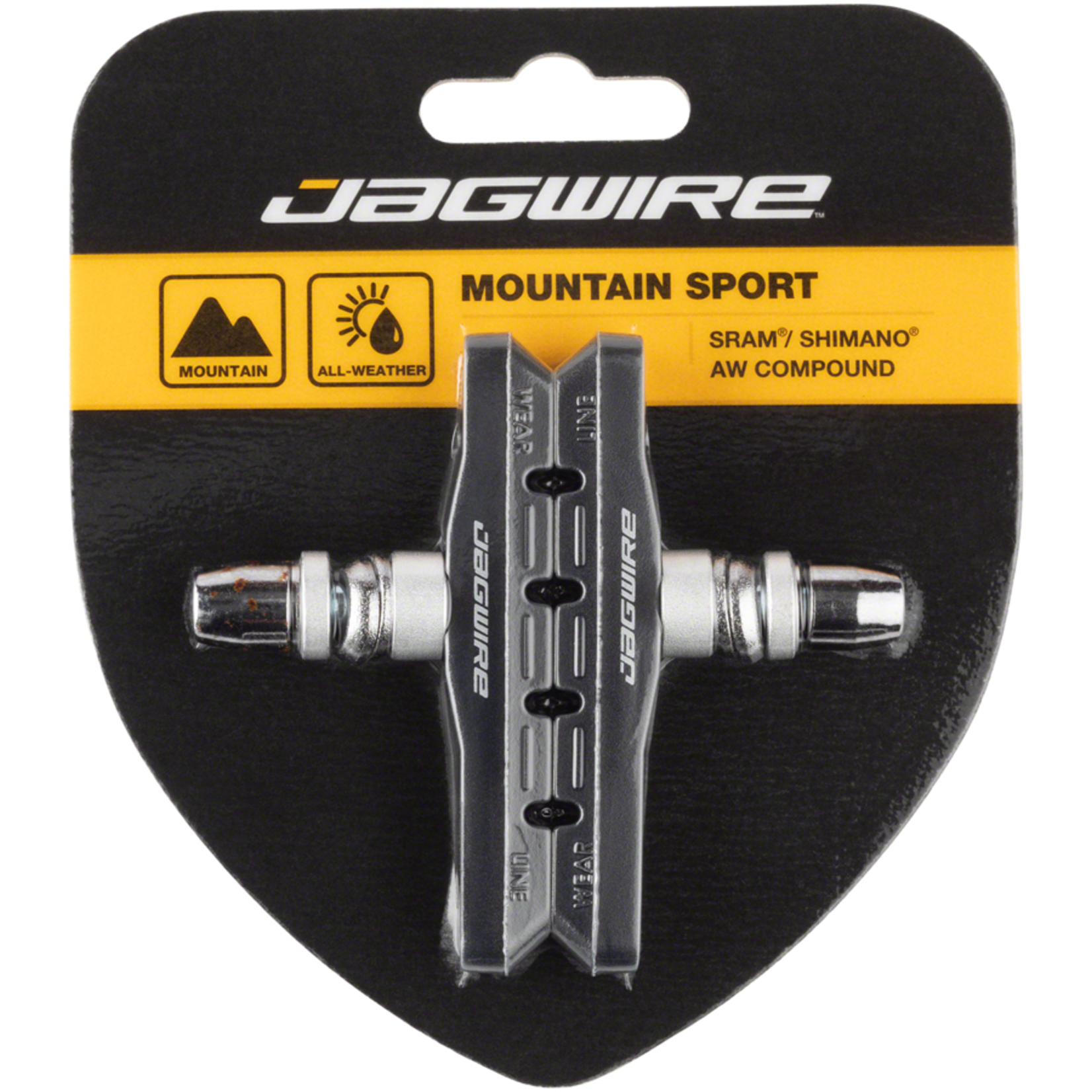 Jagwire Jagwire Mountain Sport Brake Pads Threaded Post Black