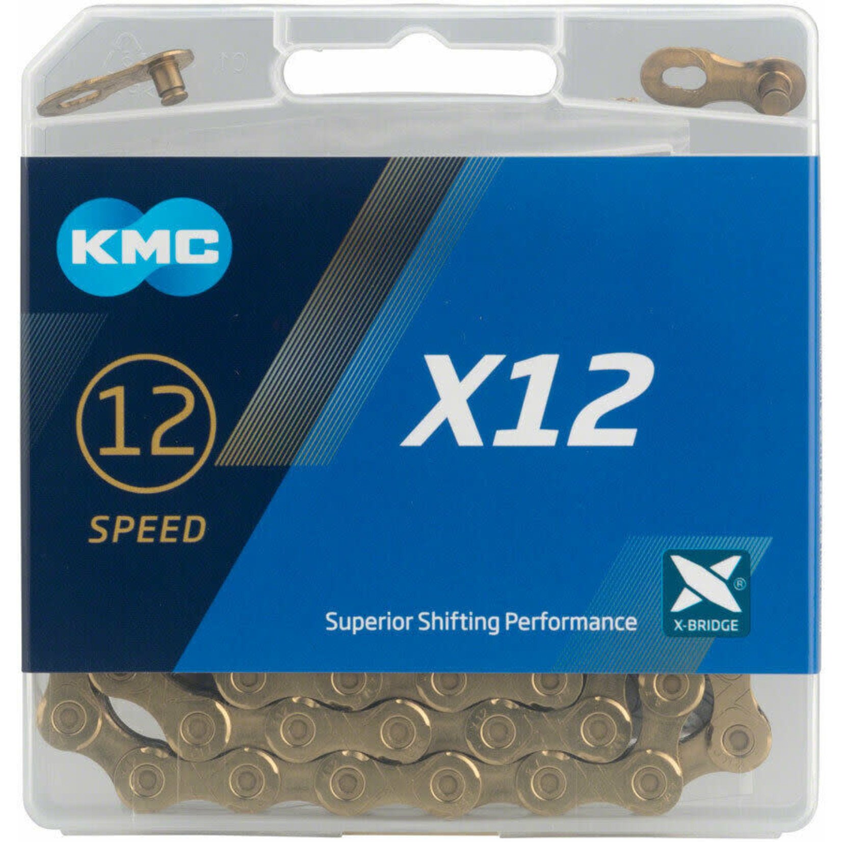 KMC KMC X12 Chain - 12-Speed, 126 Links, Gold