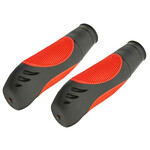 F&R Cycles GRIPS 7/8 LONG 135MM KRATON RUBBER 3723G BLACK/RED.