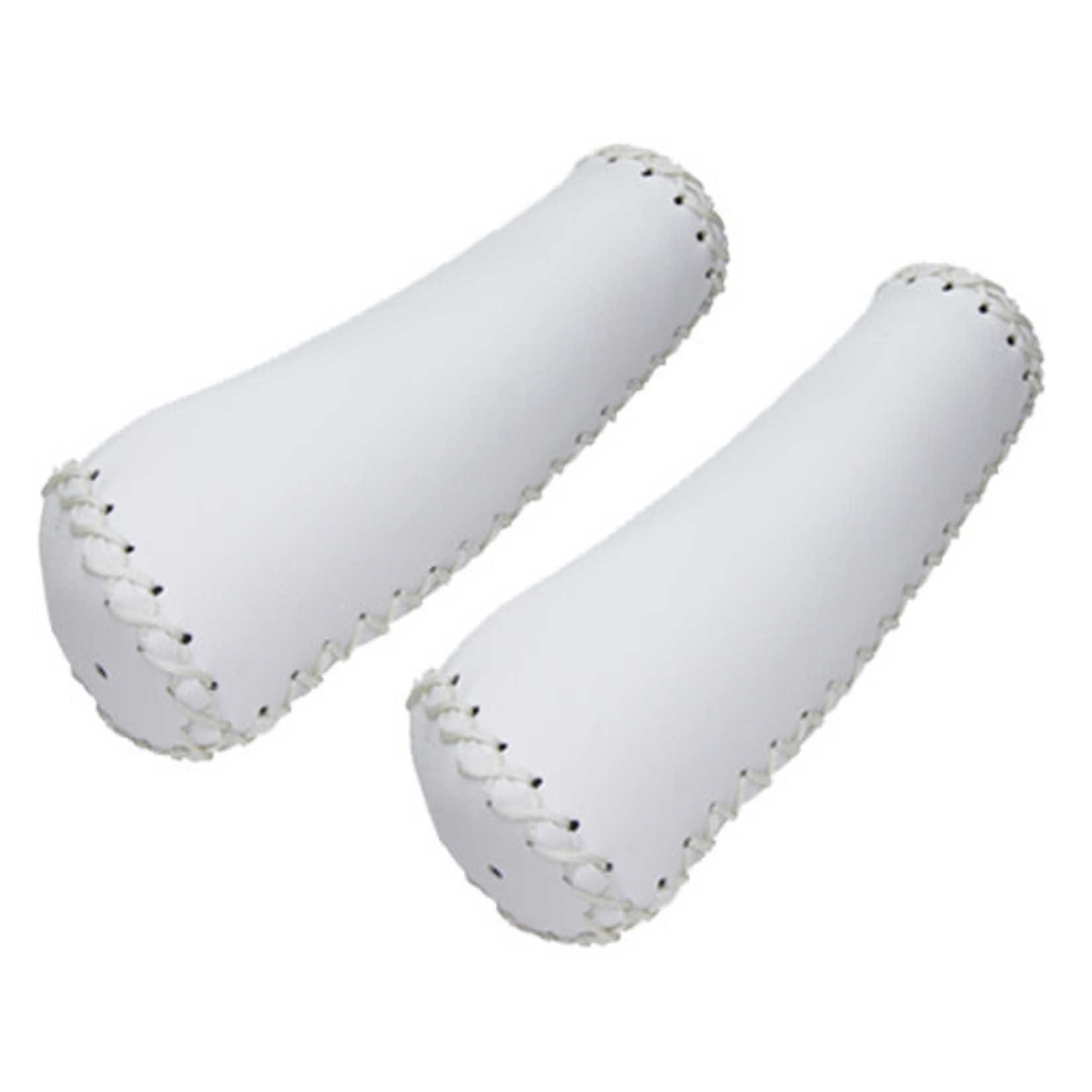 F&R Cycles Grips 7/8 Long 135mm Artificial Leather1164C White