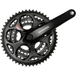 SHIMANO Shimano Tourney FC-A073 Crankset - 170mm, 7/8-Speed, 50/39/30t, Riveted, Square Taper JIS Spindle Interface, Black