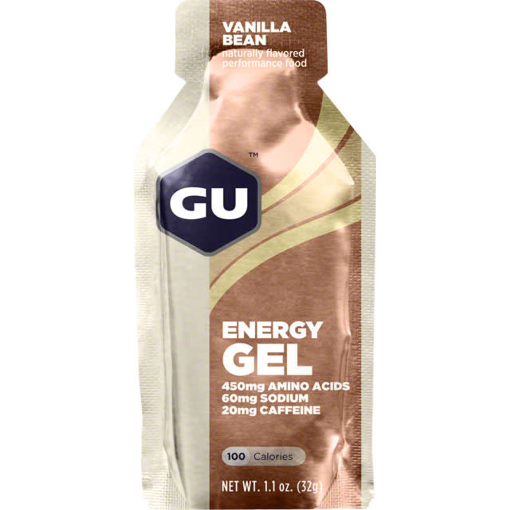 GU GU Energy Gel - Vanilla Bean, single