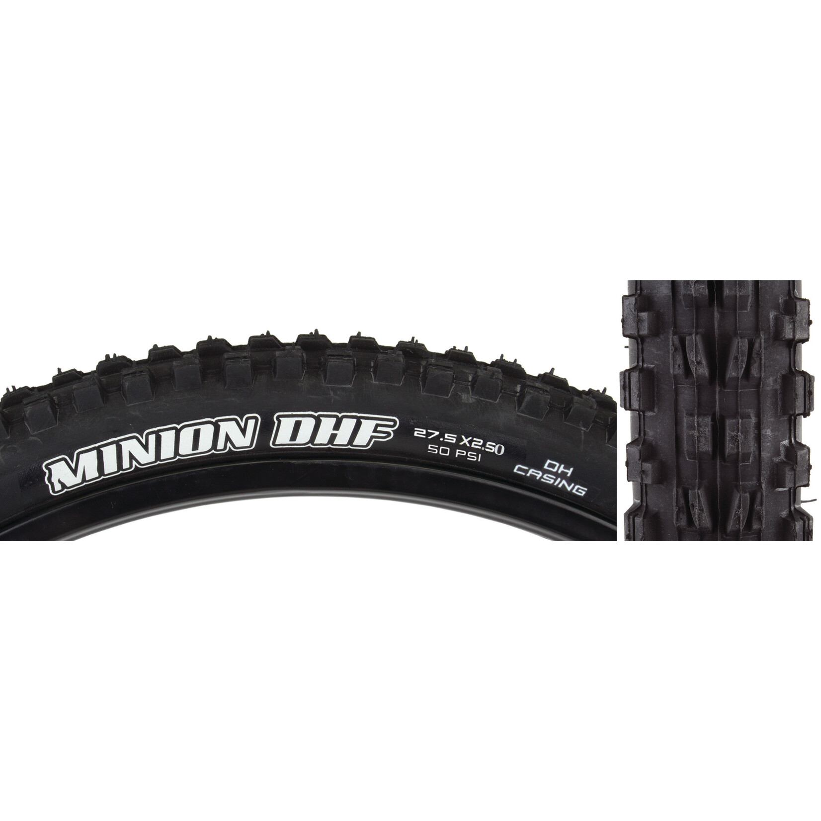 MAXXIS Maxxis Minion DHF Tire - 27.5 x 2.5, Clincher, Wire, Black, 2ply, Wide Trail
