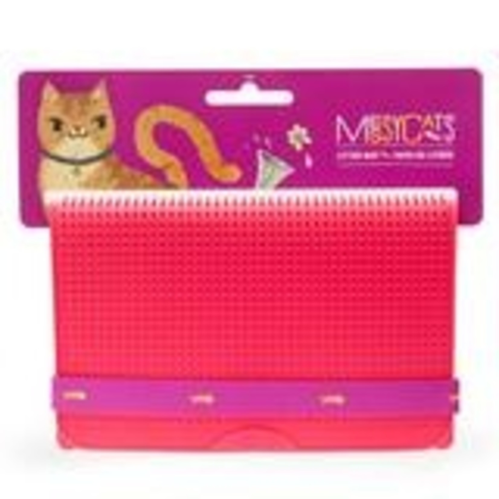 Messy Mutts MM SILICONE LITTER MAT MELON 17.75X12.75