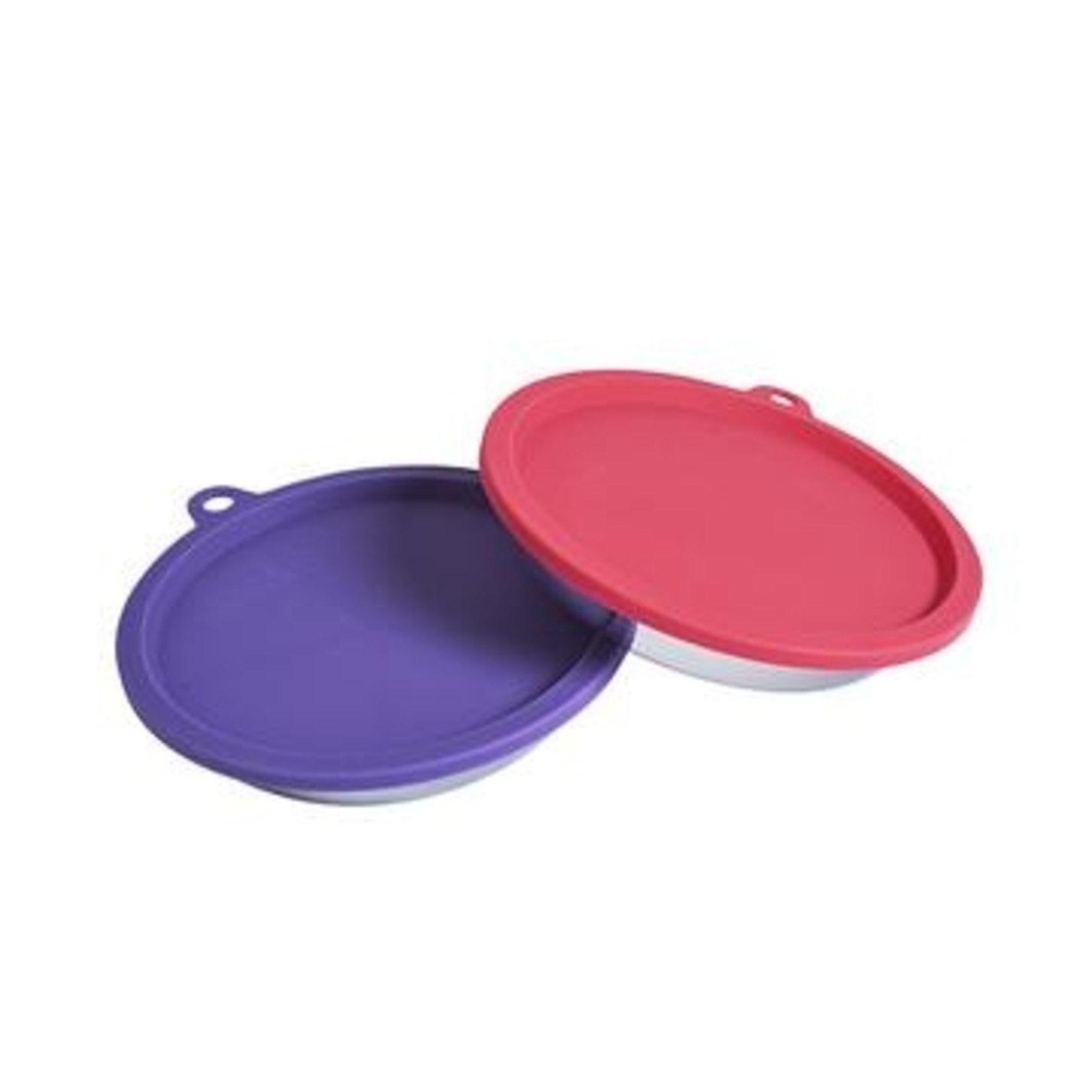 Messy Mutts MM CAT 4 PC BOX SET 2 SS BOWLS 2 SILICONE LIDS