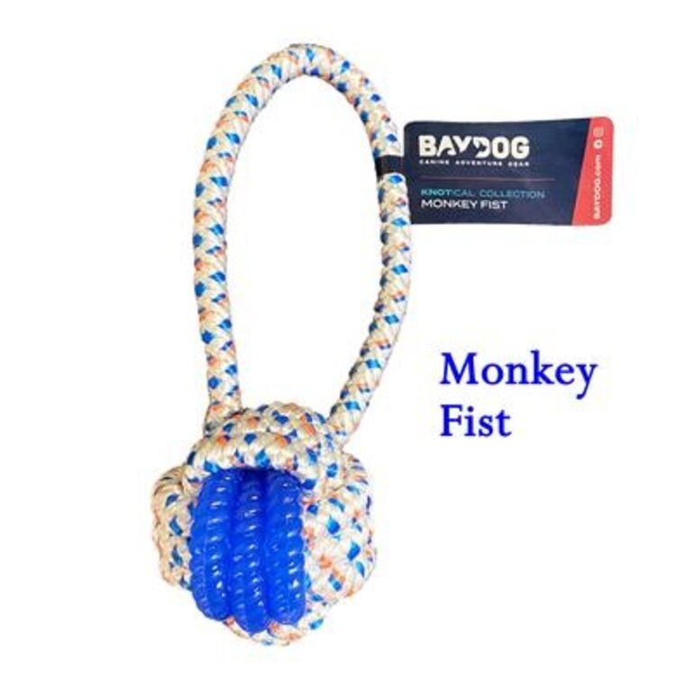 Baydog BAYDOG MONKEY FIST TOY WHITE