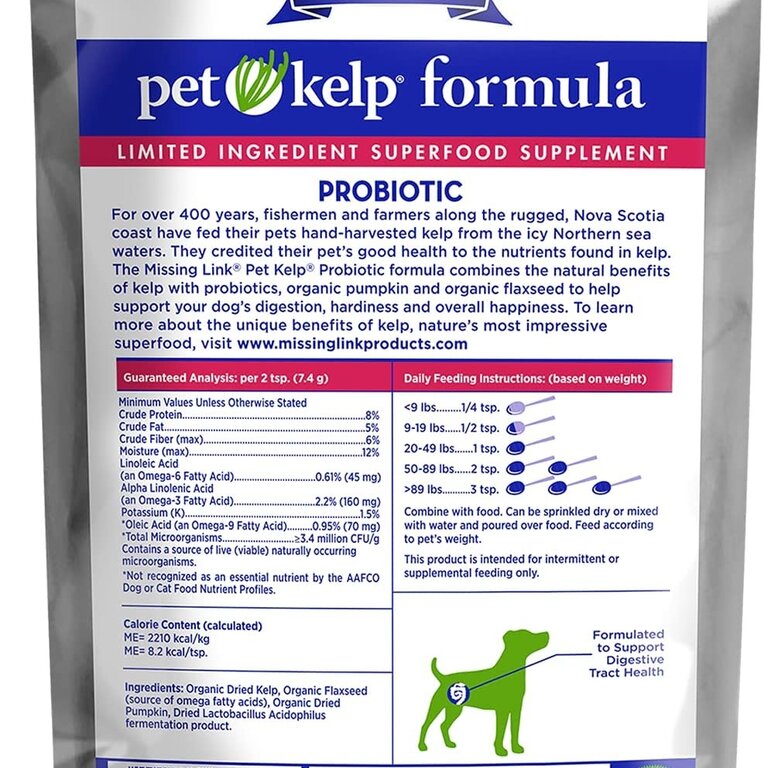 Missing Link PET KELP PROBIOTIC 8 OZ POWDER