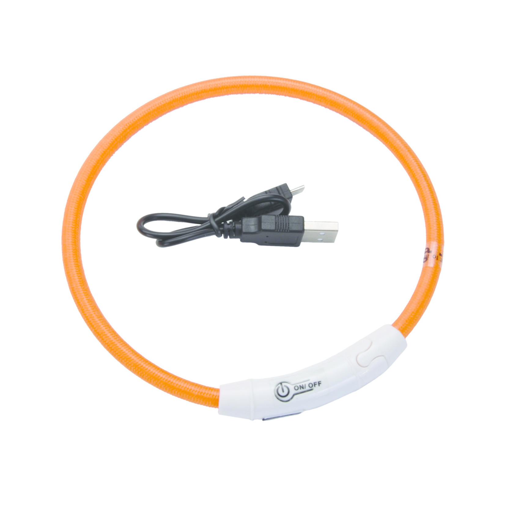 Coastal CO CLR USB LIGHT-UP NECK RING  16" ORANGE