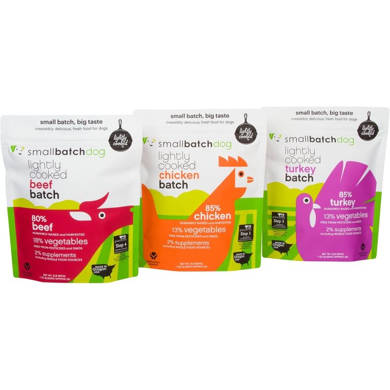 Small Batch FRZN DOG LIGHTLY COOKED TURKEY 2#