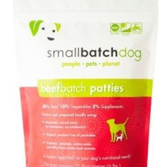 Small Batch FRZN DOG PATTIES BEEF 6#