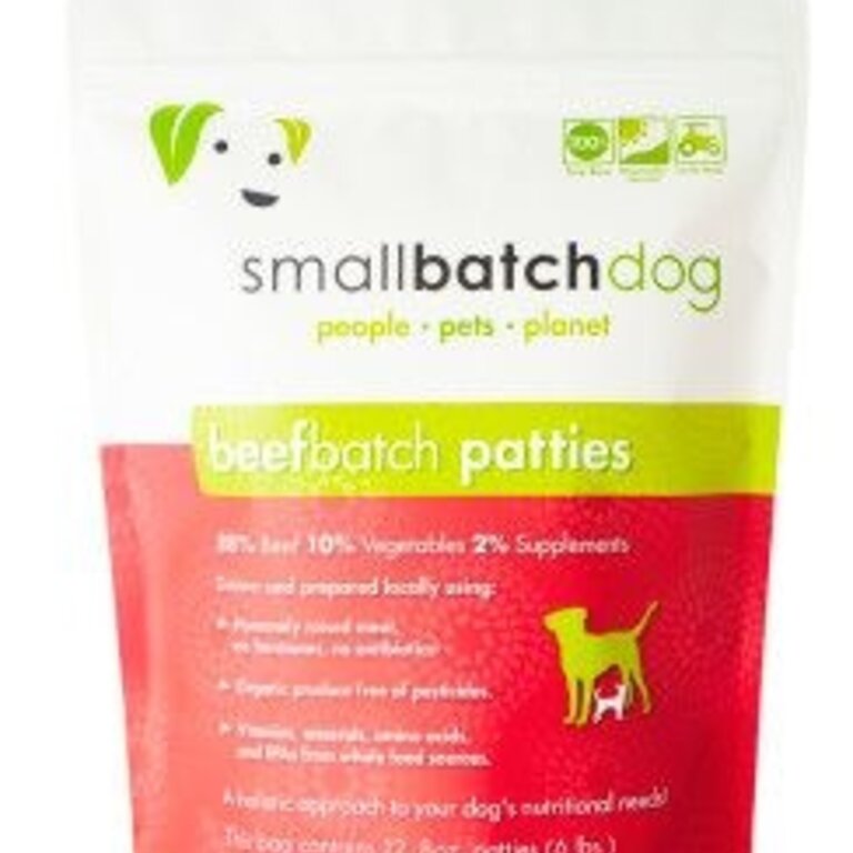 Small Batch FRZN DOG PATTIES BEEF 6#