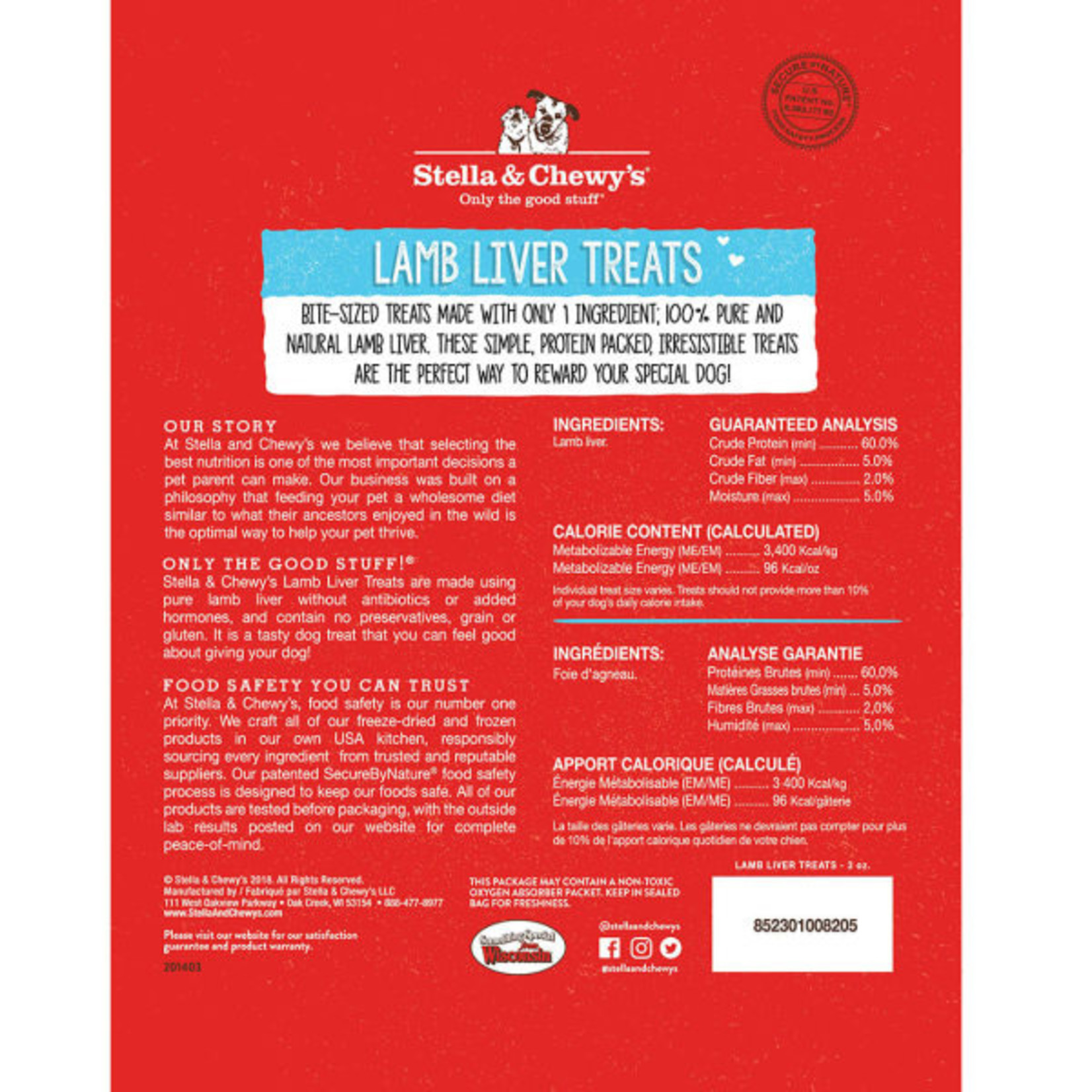 Stella & Chewy's FD TREAT LAMB LIVER 3 OZ