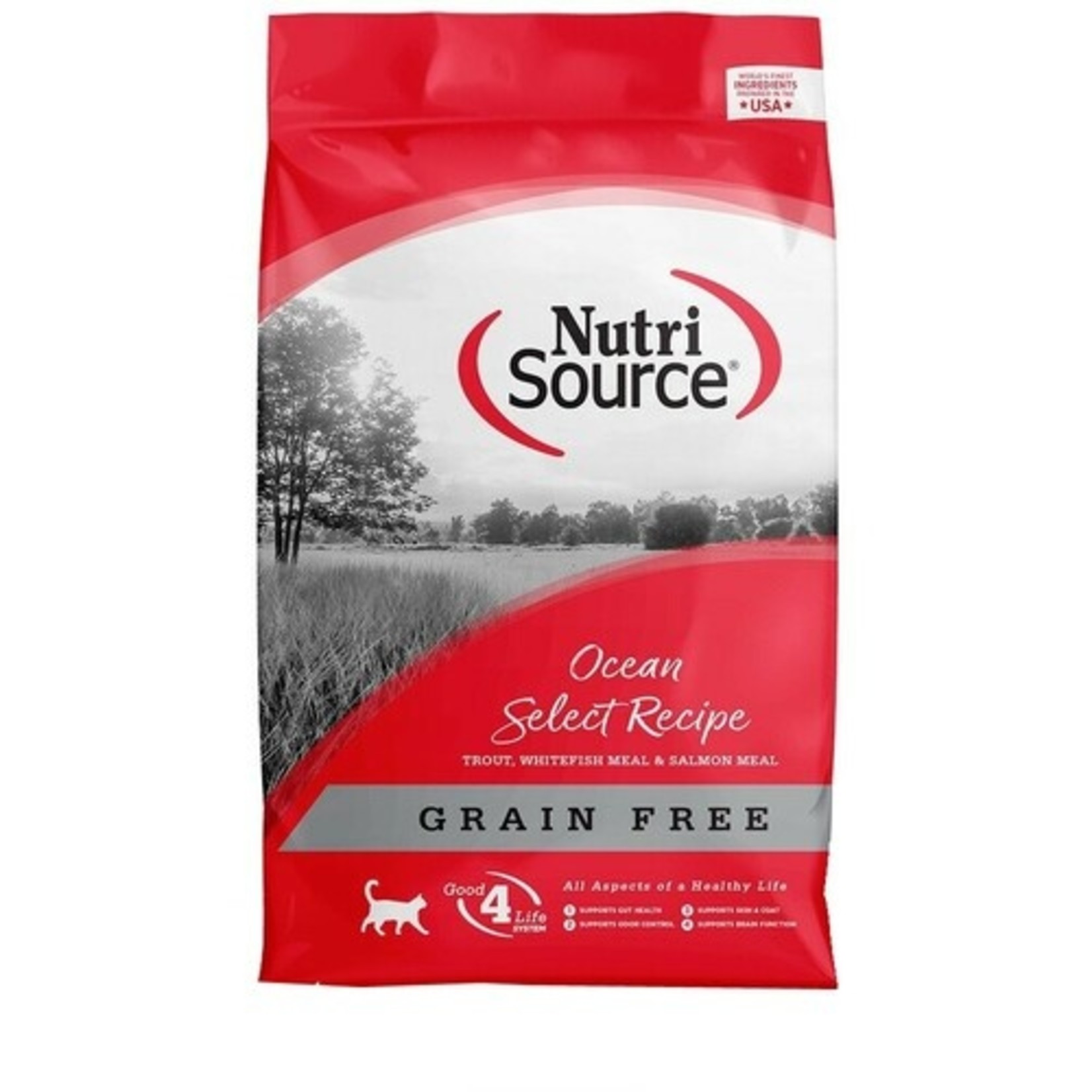 Nutrisource Cat Dry GF Ocean Select Trout & Whitefish 2.2#