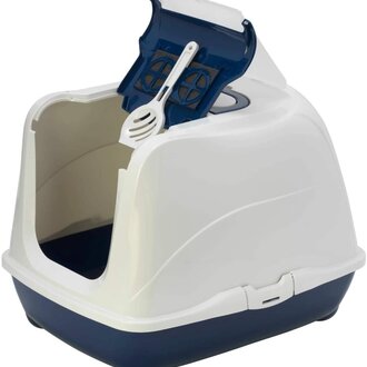 Moderna LITTER PAN FLIP CAT HOODED JUMBO BLUE