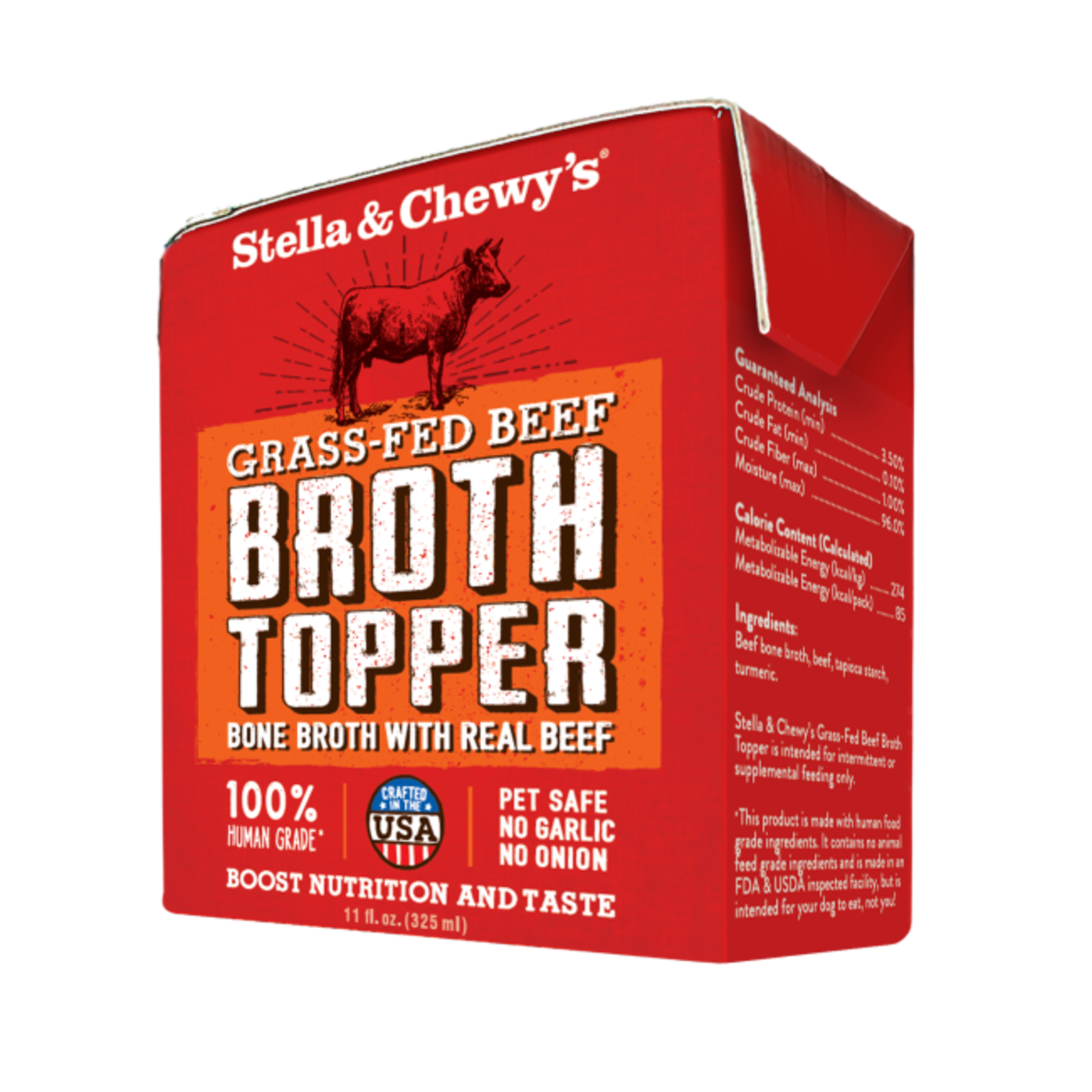 Stella & Chewy's STELLA & CHEWY'S BROTH TOPPER GRASS FED BEEF 11 OZ