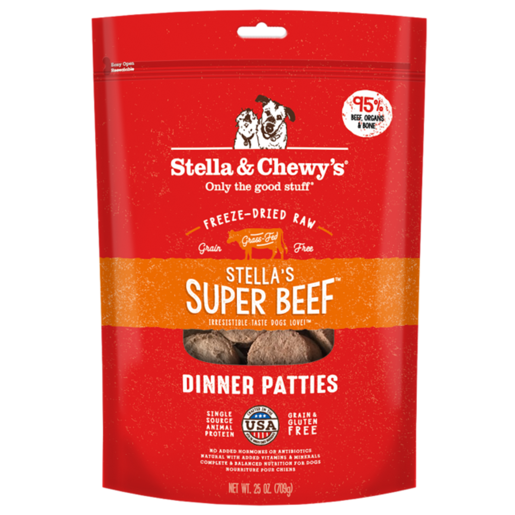 Stella & Chewy's STELLA & CHEWY'S DOG FD SUPER BEEF DINNER 25 OZ
