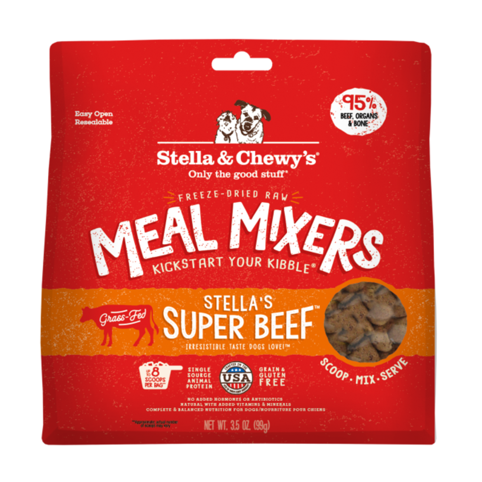 Stella & Chewy's STELLA & CHEWY'S MEAL MIXERS FD SUPER BEEF 3.5 OZ