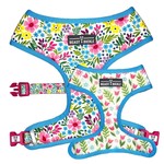 Beast and Buckle Floral Reversible dog Harness L