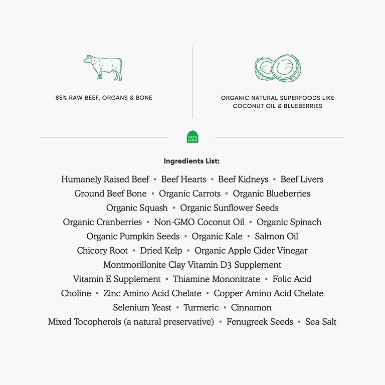 Open Farm OPEN FARM DOG FD RAW BEEF