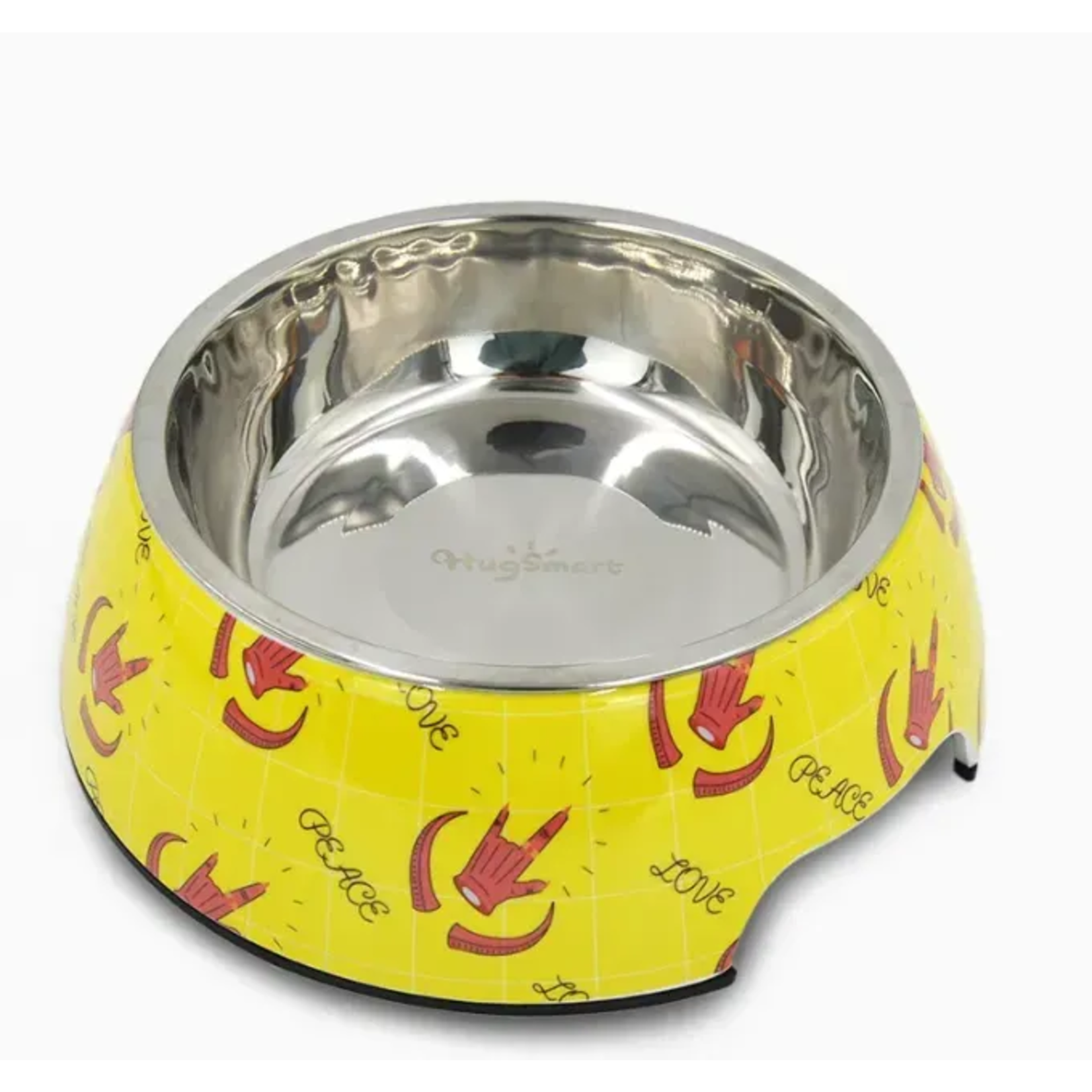 HugSmart Pet HugSmart Pet Dog Bowl – Peace & Love