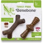 Benebone BENEBONE TINY PK MAPLESTICK BACON & BACON ZAGGLER 2/PK