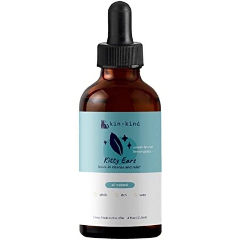 Kin + Kind KIN+KIND EAR CLEANER NATURAL KITTY 4OZ