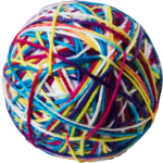 Ethical ETHICAL/SPOT Sew Much Fun Yarn Ball Cat Toys 3.5" 1pk