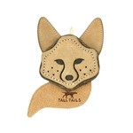 Tall Tails TALL TAILS DOG TOY NATURAL  LEATHER SCRAPPY FOX 4"