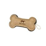 Tall Tails TALL TAILS DOG TOY NATURAL  LEATHER & WOOL BONE 6"