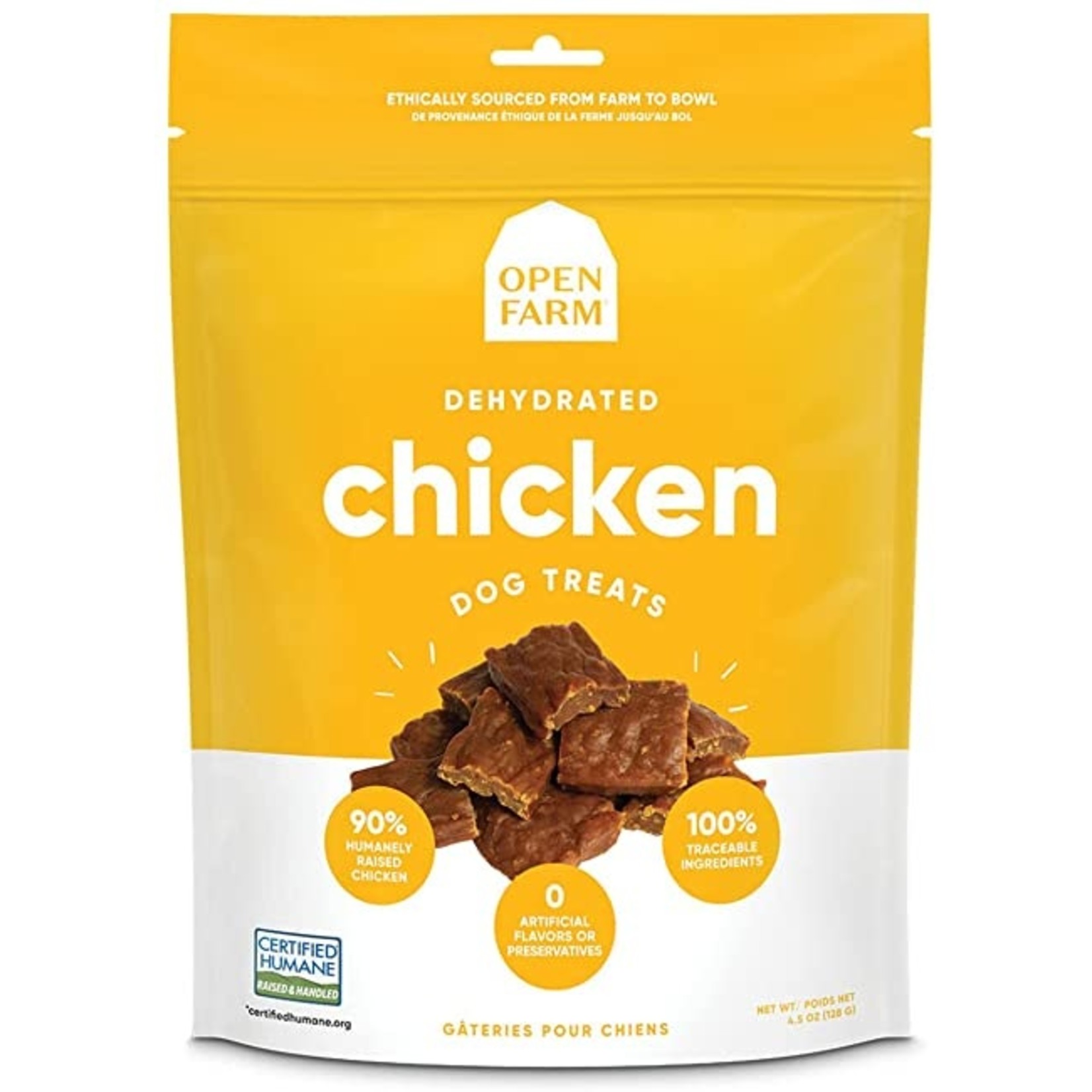 Open Farm OPEN FARM DOG TREAT DEHYDRATED CHICKEN 4.5oz