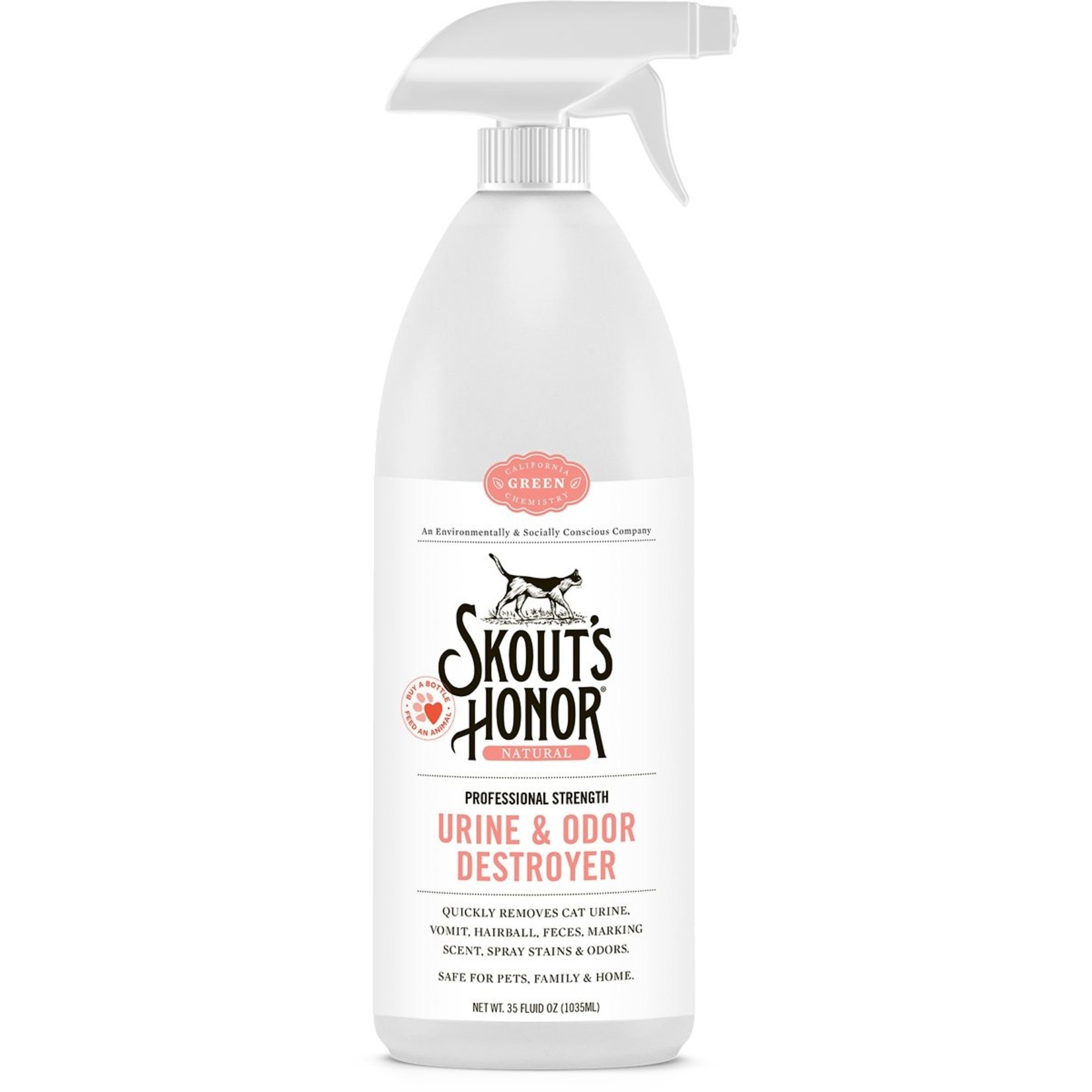 Skouts Honor SK HONOR CLEANING URINE ODOR DESTROYER CAT 35 OZ PINK LABEL