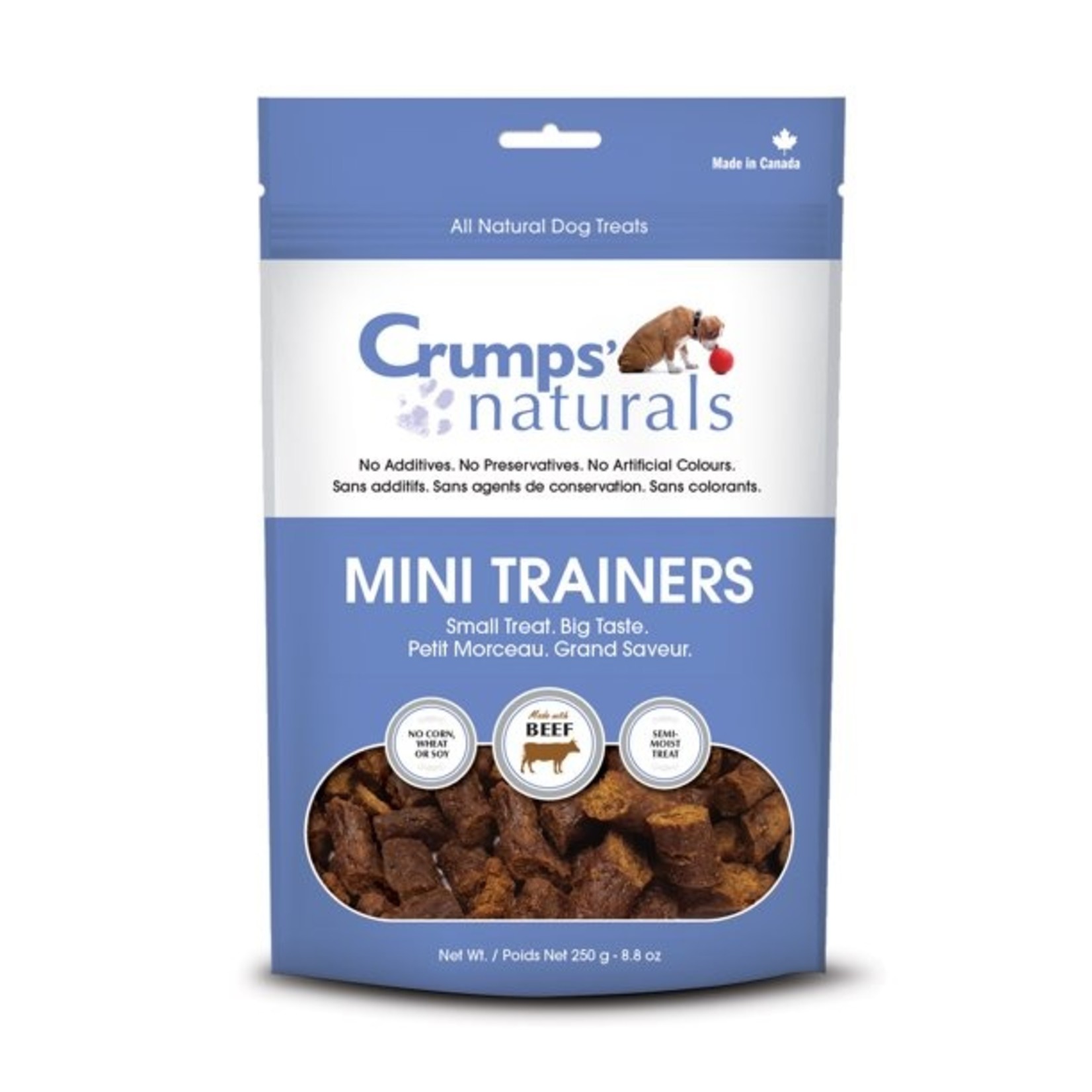 Crumps CRUMPS DOG TREATS MINI TRAINER BEEF SEMI MOIST 8.8 OZ