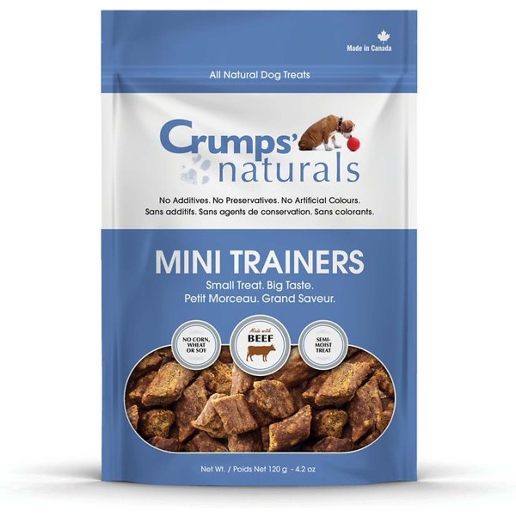 Crumps CRUMPS DOG TREATS MINI TRAINER BEEF SEMI MOIST 4.2 OZ