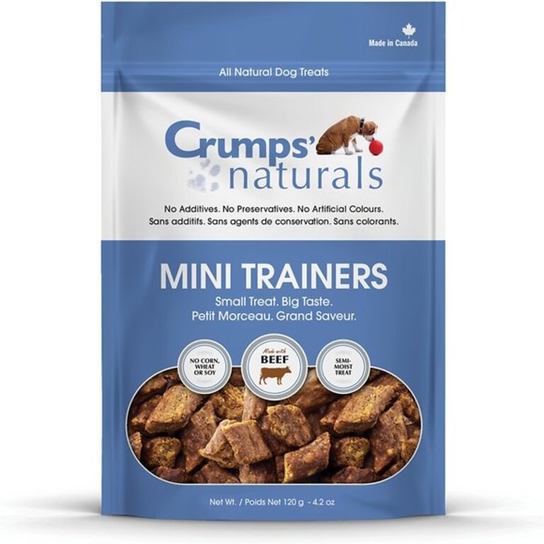 Crumps CRUMPS DOG TREATS MINI TRAINER BEEF SEMI MOIST 4.2 OZ