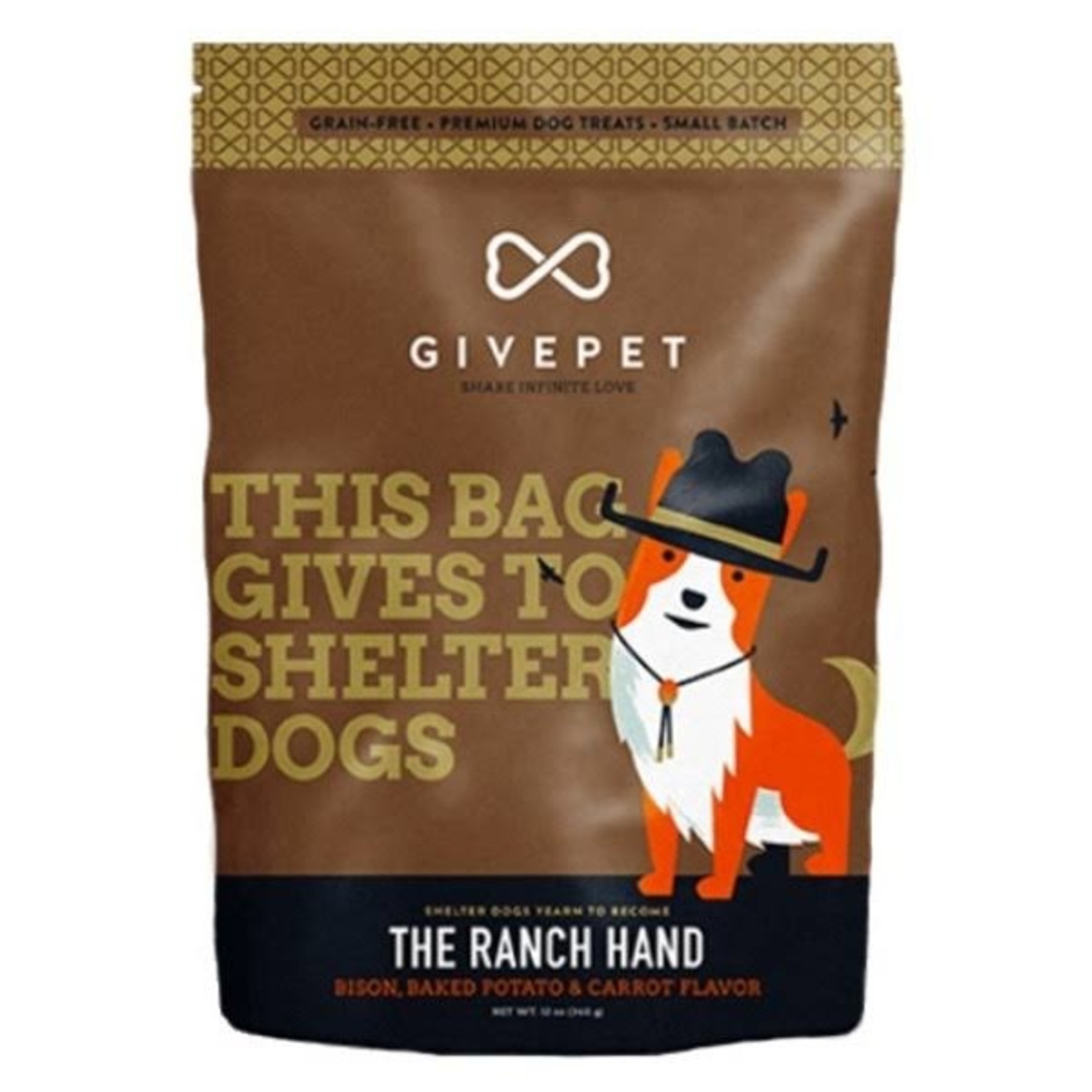 Givepet GIVEPET DOG TREAT BISCUIT RANCH HAND 12 OZ