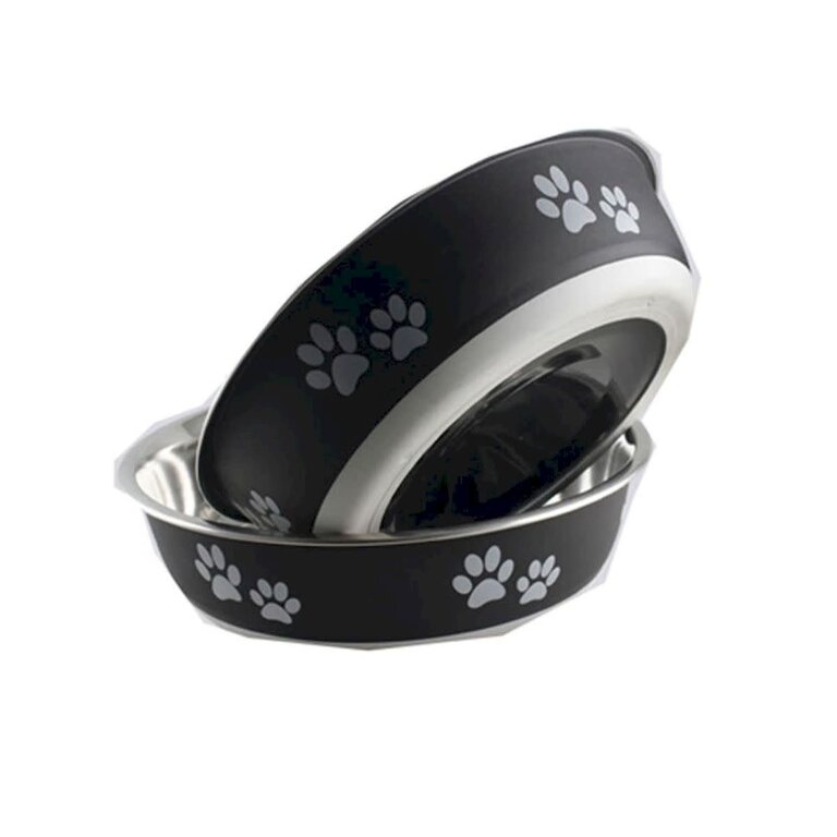 IndiPet BUSTER BOWL PAWS CHARCOAL 52OZ