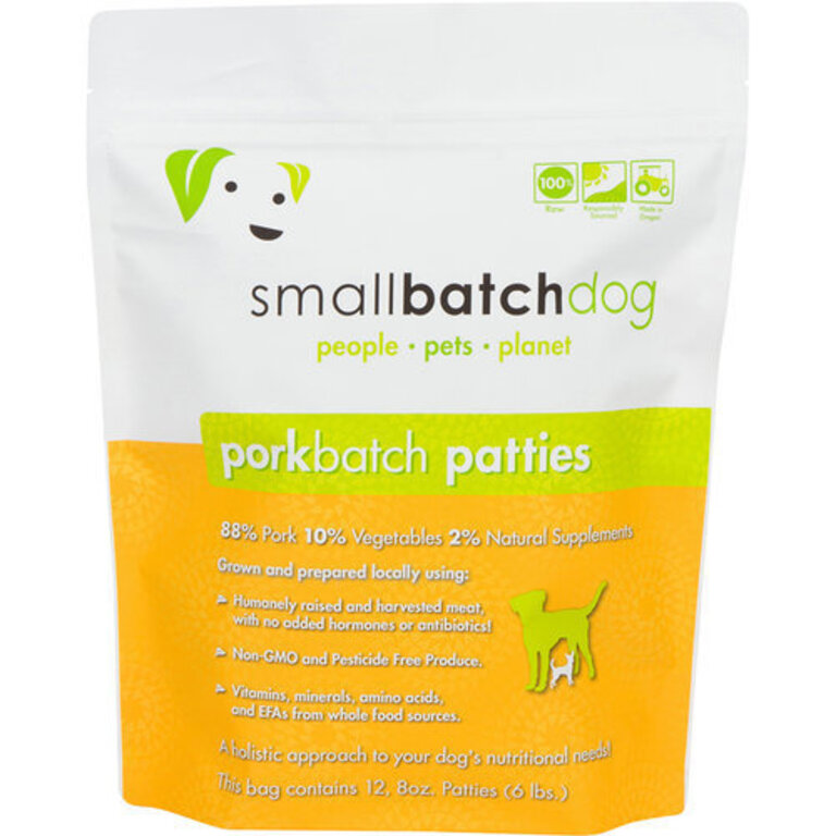 Small Batch Smallbatch Dog Frozen Patties Pork 6#