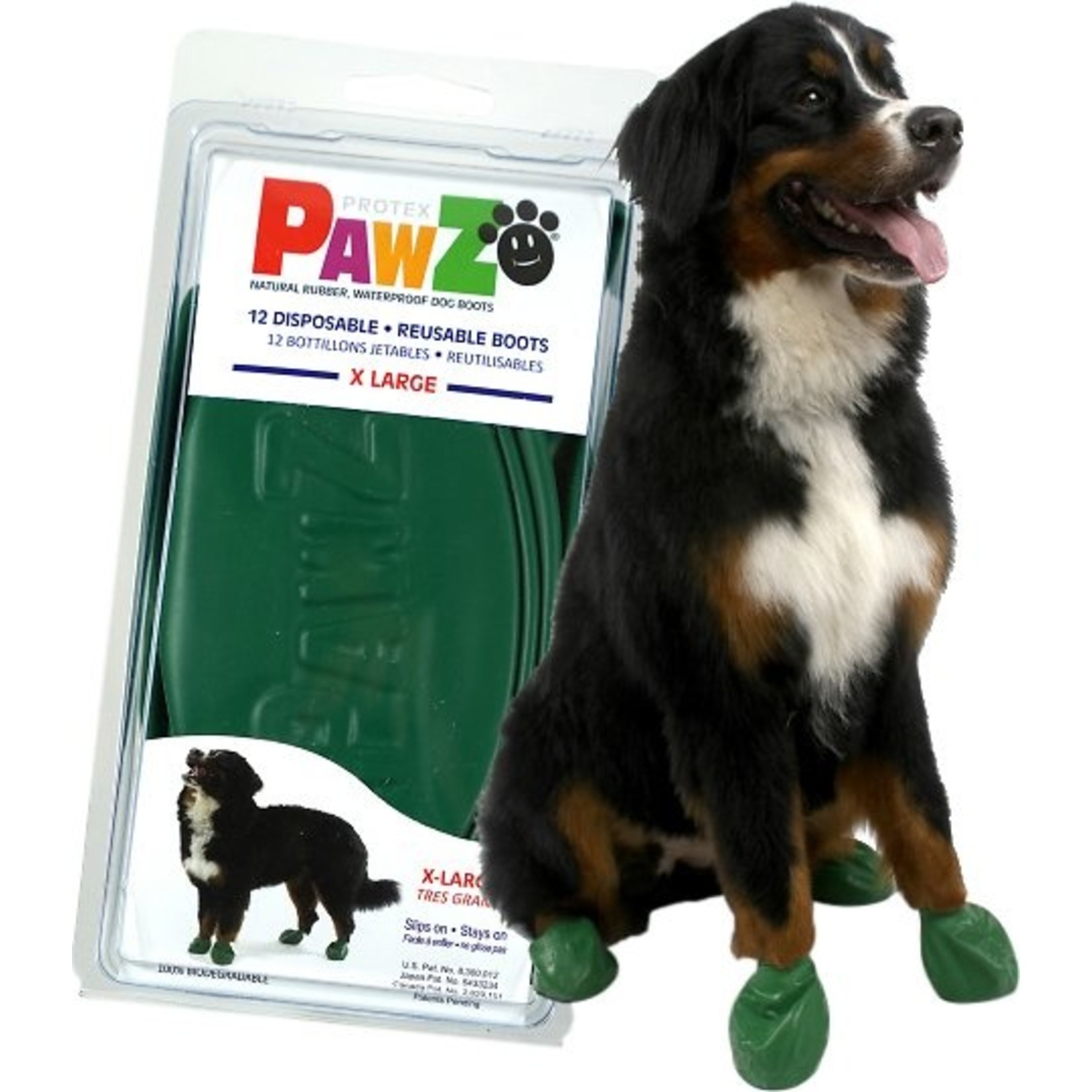 PAWZ Pawz Dog Boots 12 pack X Large