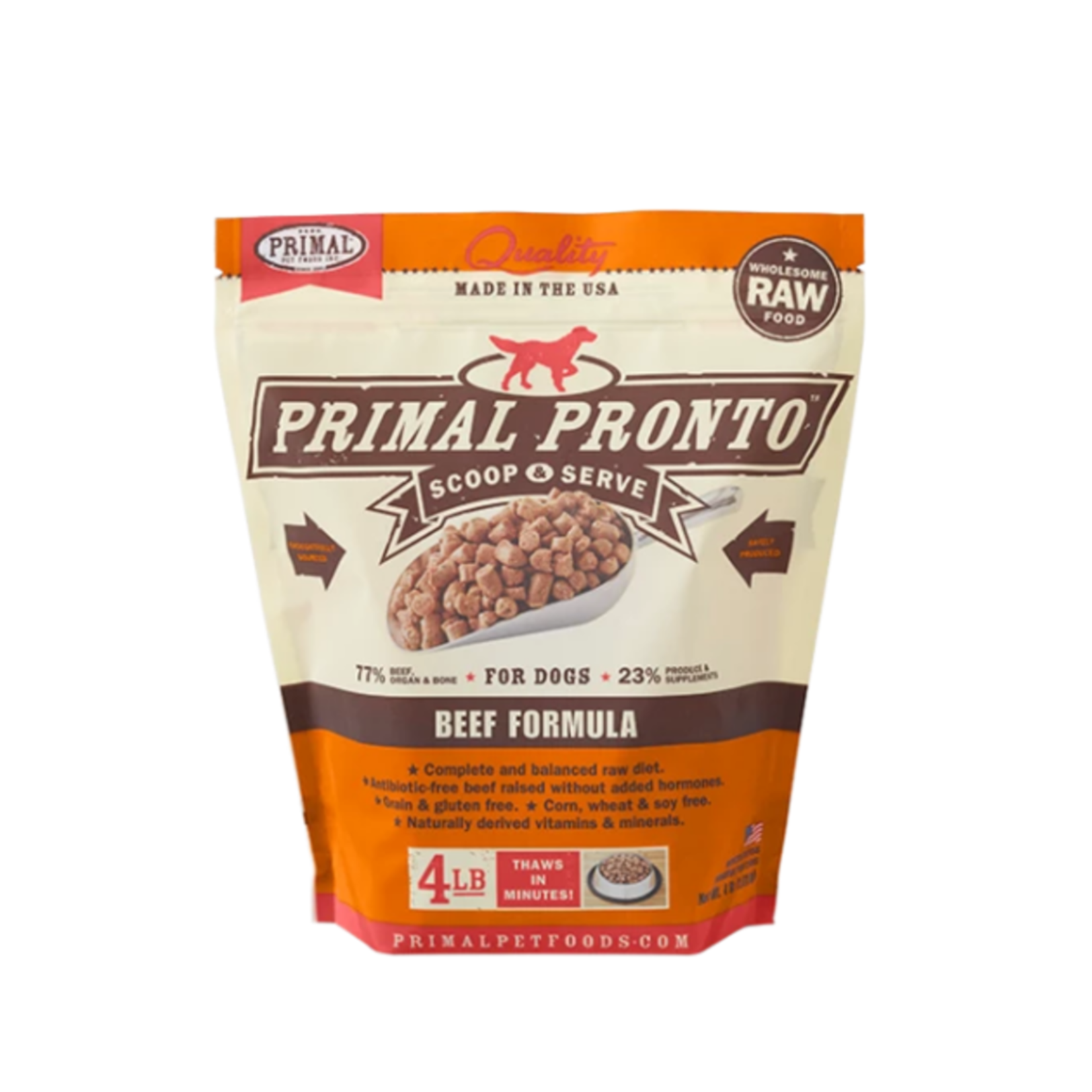 Primal PRIMAL FROZEN PRONTO CANINE BEEF 4#