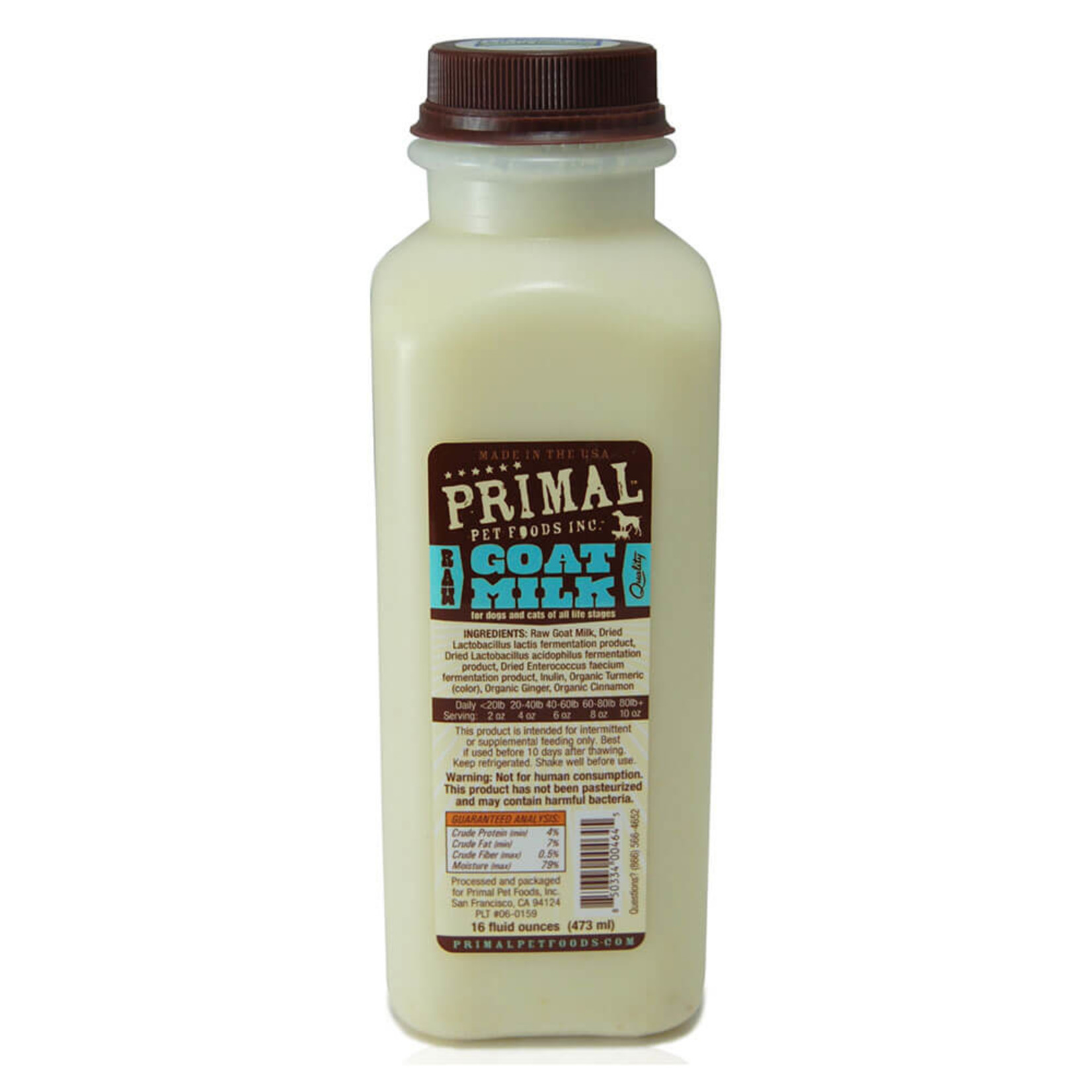 Primal PRIMAL FROZEN GOATS MILK 1 PT