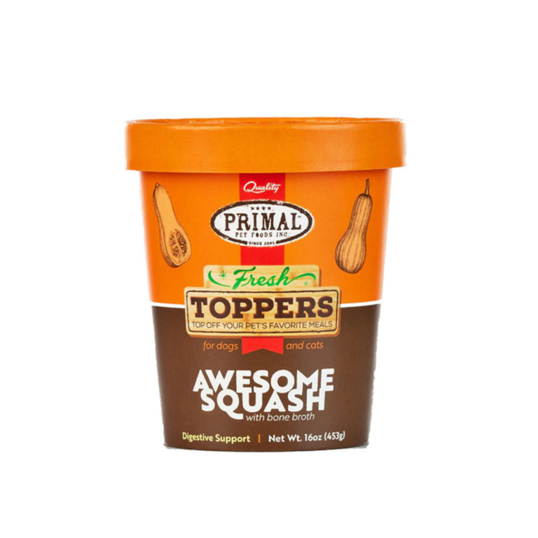 Primal PRIMAL FROZEN FRESH TOPPER AWESOME SQUASH 16 OZ 6/CS