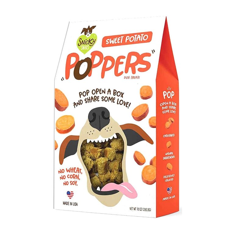 Treat Planet SNICKY SNAKS POPPERS SWEET POTATO 10 OZ