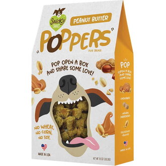 Treat Planet SNICKY SNAKS POPPERS PEANUT BUTTER 10 OZ
